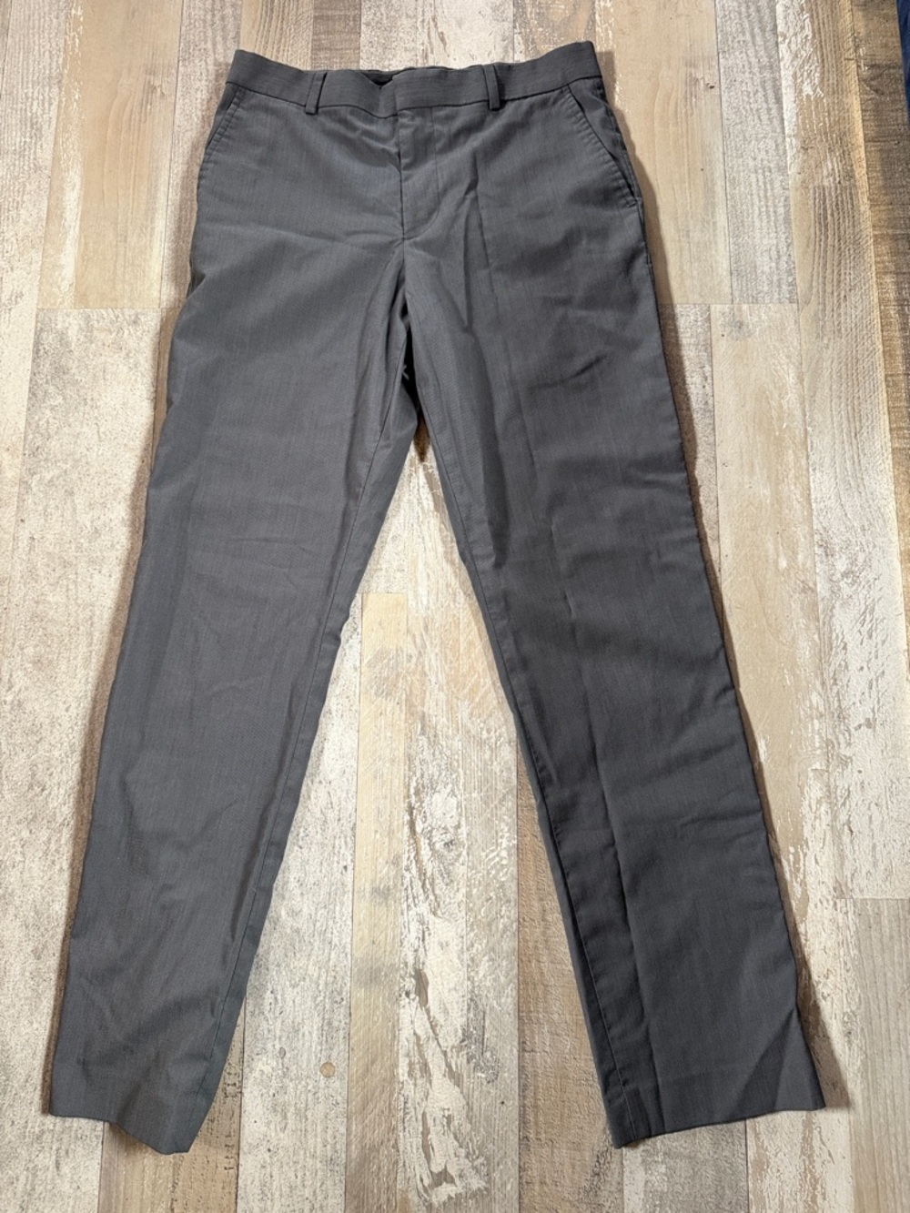 jf j.ferrar Men's Gray Dress Pants - Straight Leg